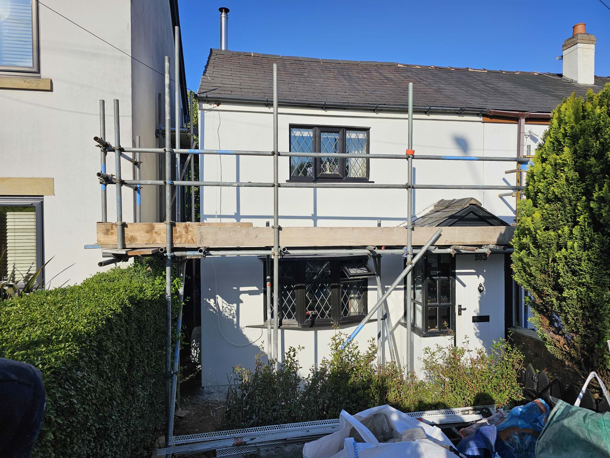 Home rendering project using monocouche in Preston