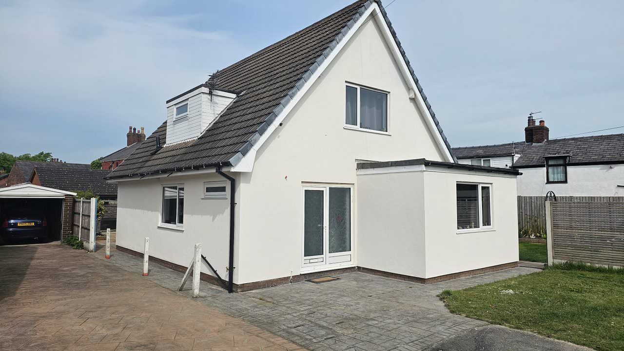 Historical home restoration with lime rendering in Preston