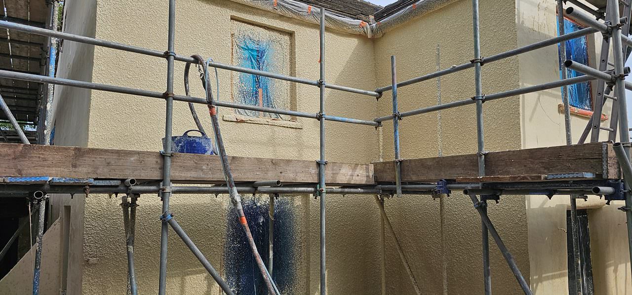 Restoration using lime rendering in Preston