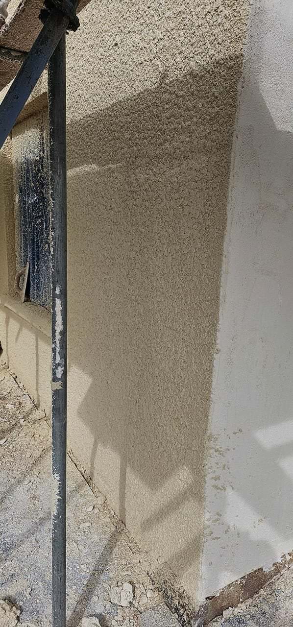 Historical home renovation with lime render in Preston