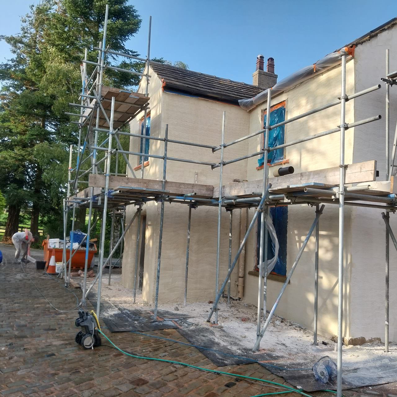 Monocouche and K-Rend finish on house in Preston