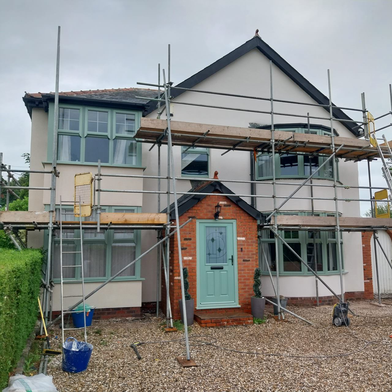 Monocouche rendering project in Preston