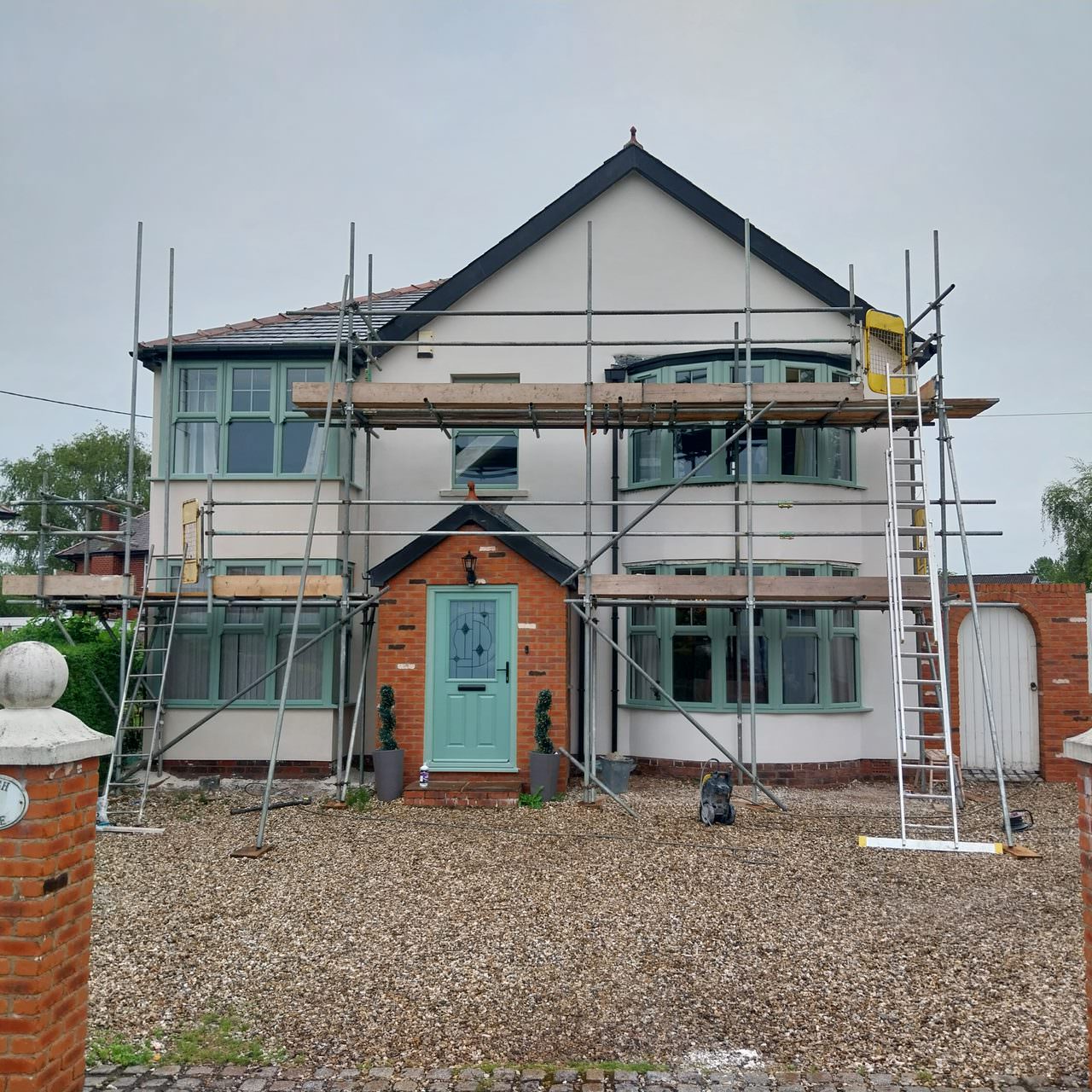 Exterior home rendering with K-Rend in Preston
